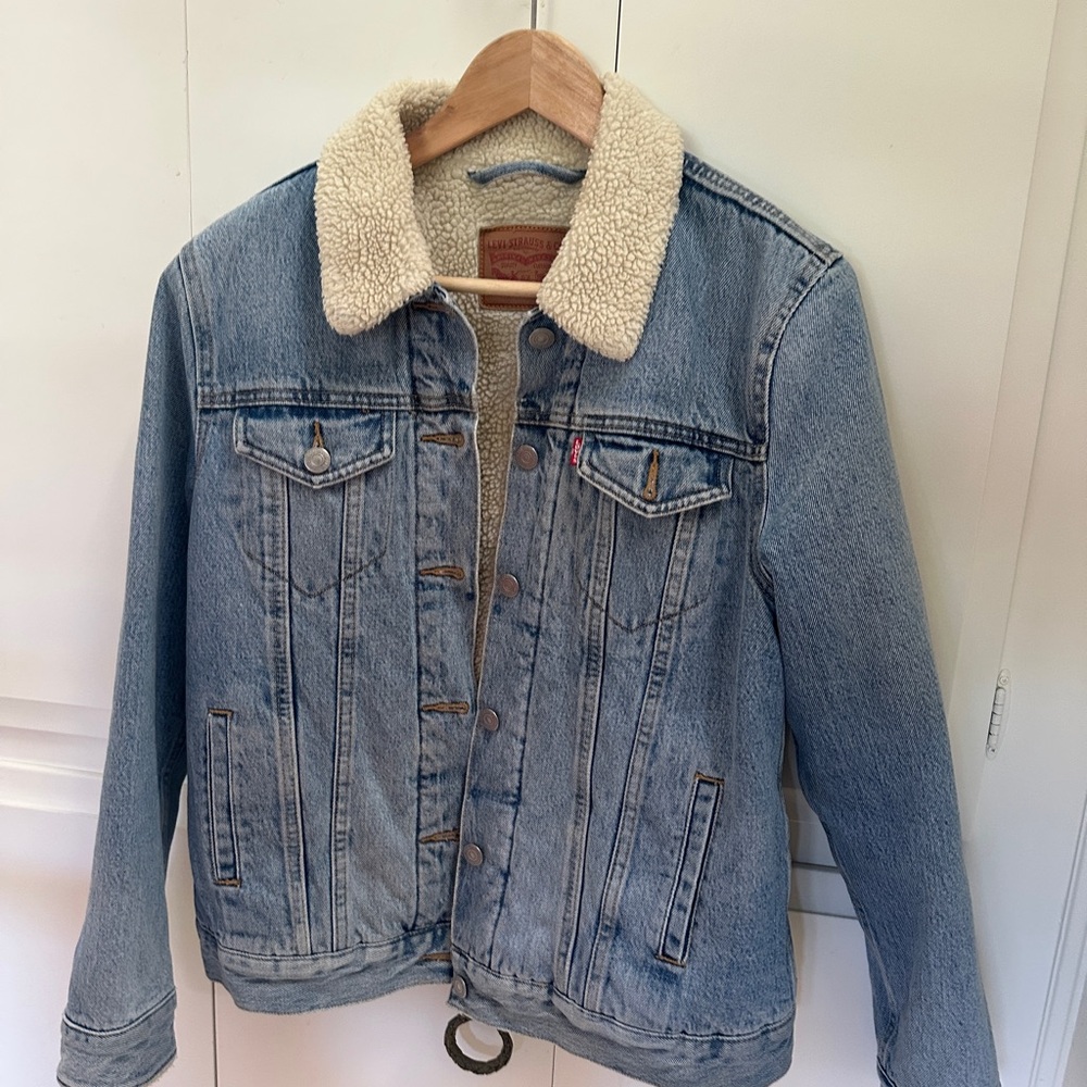 Levi's Sherpa Lined Denim Jacket Womens Medium